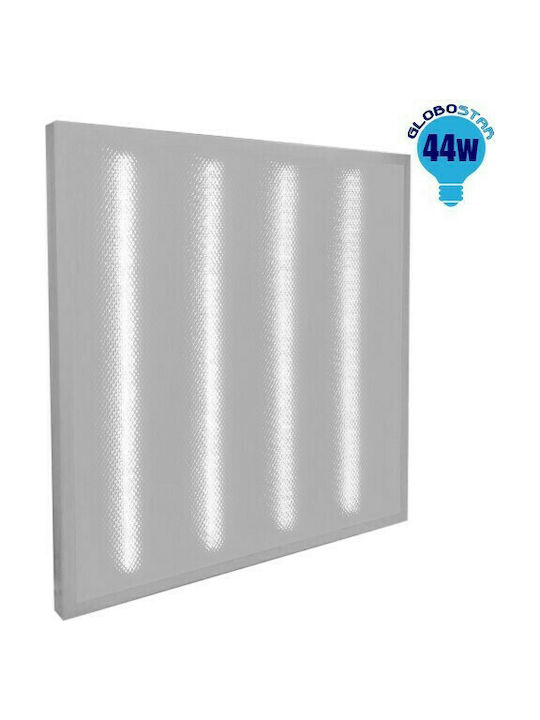 GloboStar Square Recessed LED Panel 44W with Natural White Light 4500K 60x60cm