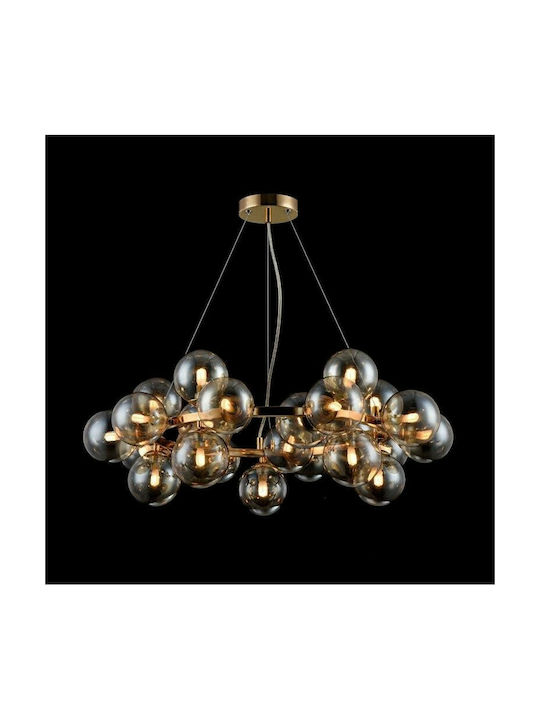 Maytoni Dallas Pendant Chandelier for 25 Bulbs G9 Honey