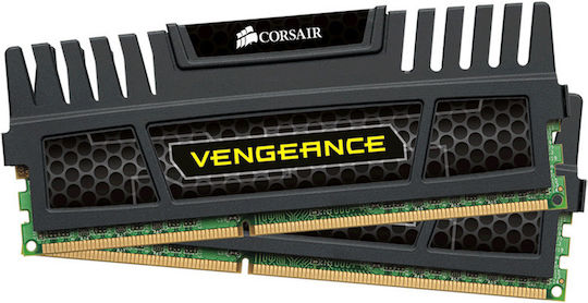 Corsair Vengeance DDR3 8GB RAM με 2x4GB Modules και Ταχύτητα 1600 για Desktop