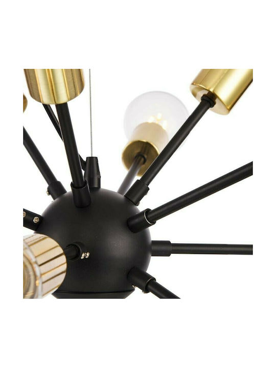 Maytoni Jackson Hängelampe Schwarz für 12 Lampen E27 75x55.7cm.