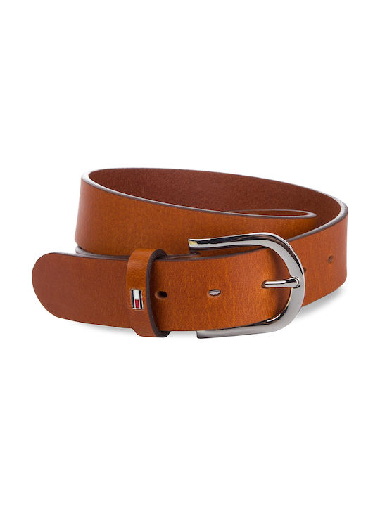 Tommy Hilfiger Leather Women's Belt Tabac Brown