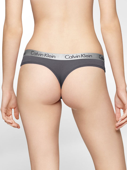 Calvin Klein Women's String Gray