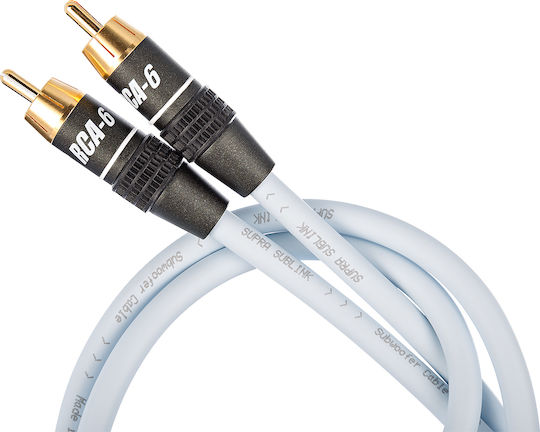 Supra Sublink Cable RCA male - RCA male 4m