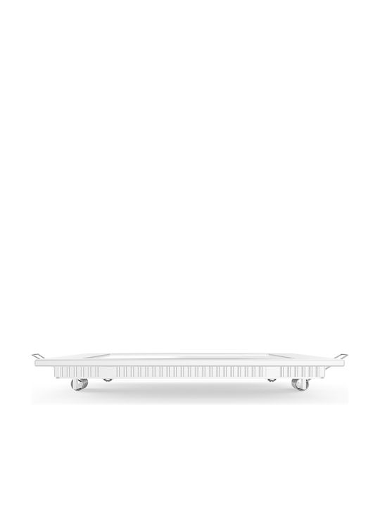 Aca Square Recessed LED Panel 12W with Natural White Light 4000K 17x17cm