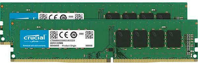 Crucial 8GB DDR4 RAM με 2 Modules (2x4GB) και Ταχύτητα 2666 για Desktop