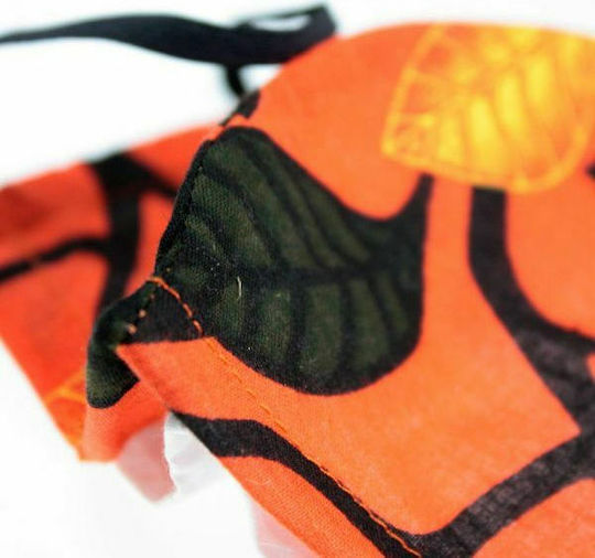 Synchronia Fabric Mask with Filter Pocket & Wire Protective Mask Fabric Medium Orange BHP001M-M-LO 1pcs
