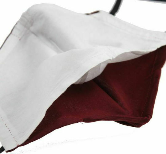 Synchronia Fabric Mask with Filter Pocket & Wire Protective Mask Fabric Small Kids Burgundy BHP001M-S-RD 1pcs
