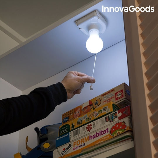 InnovaGoods LED Lumină Globul pentru dulapuri cu Alimentare cu baterie și Autocolant de montare 1buc