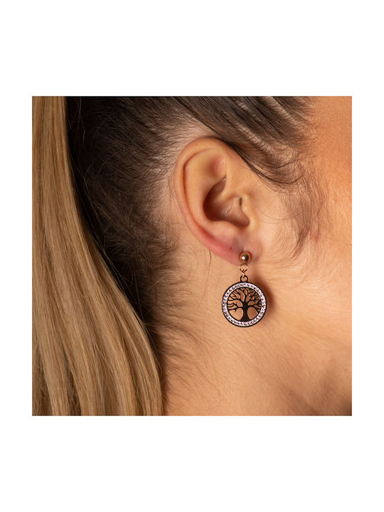 Tree of life earrings - Earrings ROSE GOLD