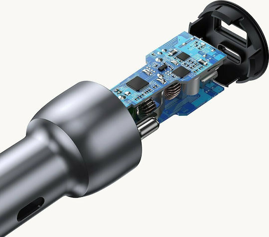 Ugreen CD213 Auto-Ladegerät 3A Schnellladung mit einem Anschluss: 1xUSB Gray Farbe