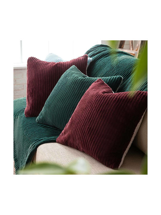 Gofis Home Dekorativer Kissenbezug Softy Pelzige Pine Green 478/18 43x43cm 20-05-478/18