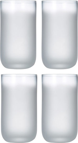 Salt & Pepper Frost Σετ Ποτήρια Νερού από Γυαλί σε Λευκό Χρώμα 555ml 4τμχ Salt & Pepper Frost Σετ Ποτήρια Νερού από Γυαλί σε Λευκό Χρώμα 555ml 4τμχ