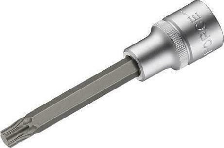 Force Long Socket 1/2" Torx Long Walnut with Torx Head and Socket 1/2'' T25x100mm