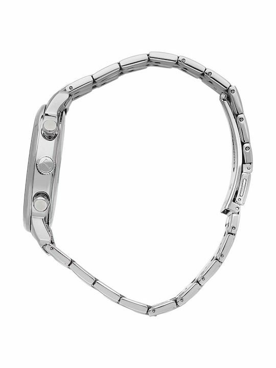 Trussardi T-Couple Men's Watch 43mm Battery with Silver Metal Bracelet