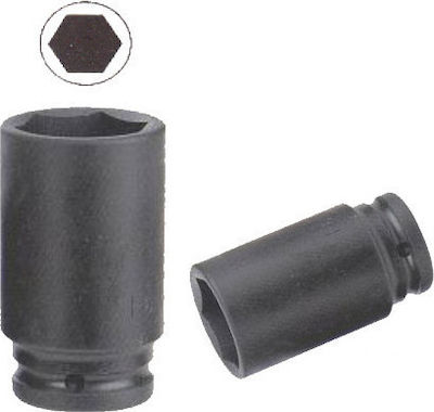 Force Socket Pneumatic Hex Long with Square Drive 1" Diameter 41mm