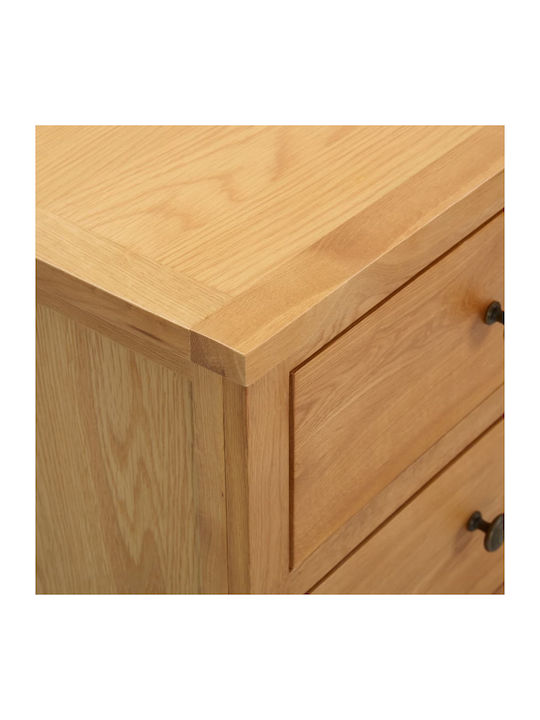 Wooden Chest of Drawers with 4 Drawers 80x35x75cm