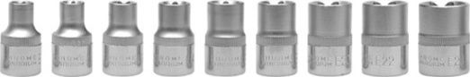 Yato Torx Steckdosen mit Rahmen Gastgeber 1/2" Set 9Stücke