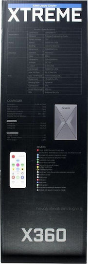 Inter-Tech Alseye X360 Υδρόψυξη AIO CPU με 3 Ανεμιστήρες 120mm