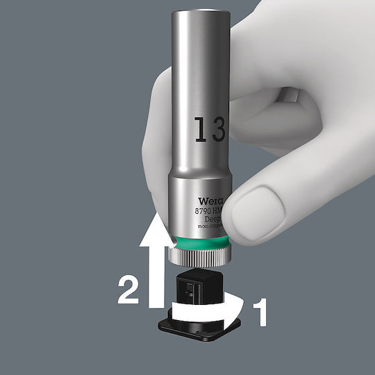 Wera Prize Hexagonale Lungi Cu Gazdă Cadru 1/2" Set 6 Bucăți