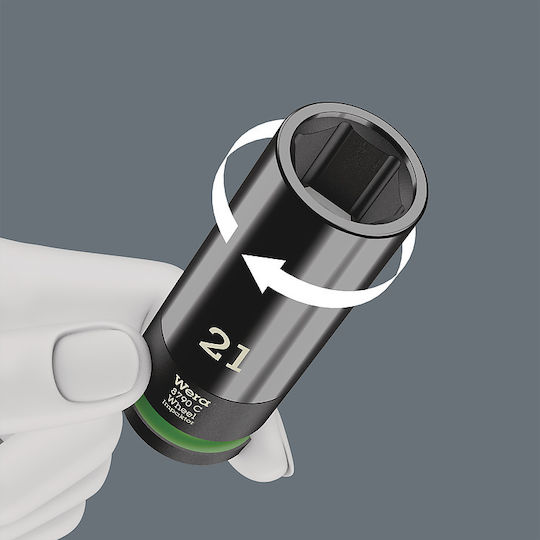 Wera Nüsse Pneumatisch Sechskant mit Vierkant-Antrieb 1/2" Set 3Stück