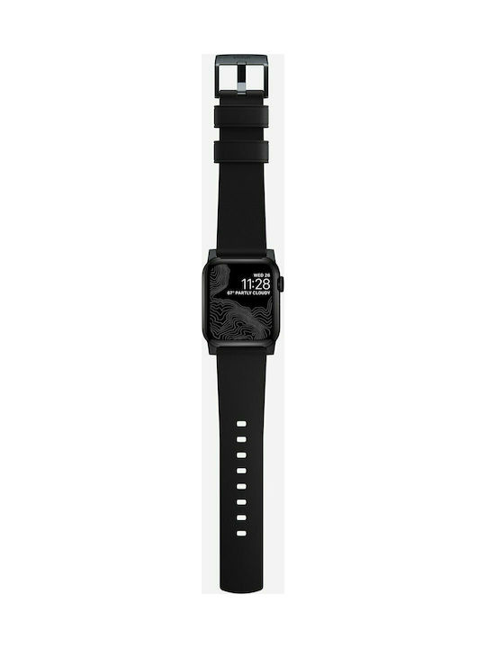 Nomad Active Strap Pro Λουράκι Δερμάτινο Μαύρο (Apple Watch 42/44/45mm)