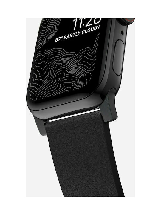 Nomad Active Strap Pro Λουράκι Δερμάτινο Μαύρο (Apple Watch 42/44/45mm)