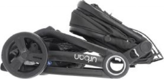 Chicco Urban Plus Adjustable 2 in 1 Baby Stroller Suitable for Newborn Black 10.5kg