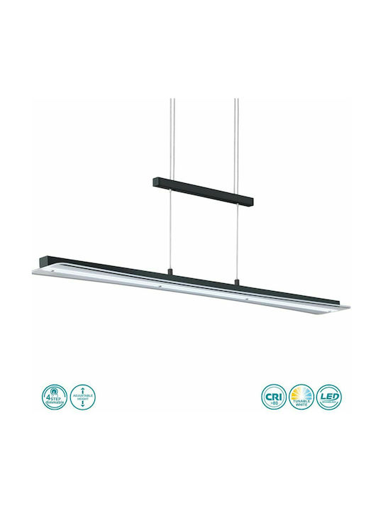 Trio Lighting Smash Lustră LED Calea ferată Negru