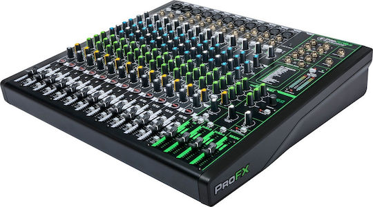 Mackie ProFX16v3 Analoge Konsole 16 Kanäle mit Phantom Power & 11 XLR-Eingänge