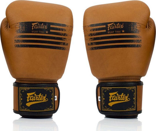 Fairtex BGV21 Γάντια Πυγμαχίας από Συνθετικό Δέρμα για Αγώνα Καφέ