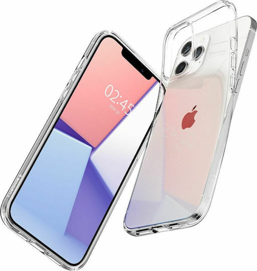 Spigen Liquid Crystal Back Cover Silicone Transparent (iPhone 12 / 12 Pro)