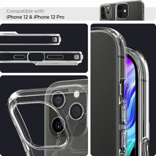 Spigen Liquid Crystal Back Cover Silicone Transparent (iPhone 12 / 12 Pro)