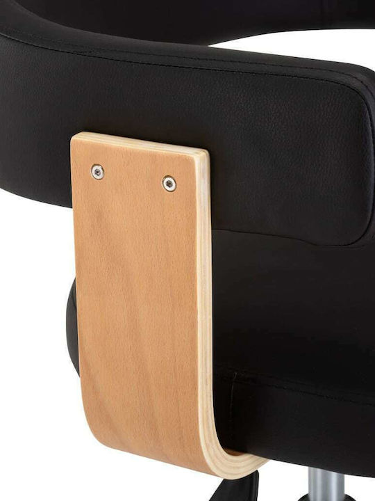 Sessel mit Armlehnen & Rollen Black 49.5x51.5x94cm 1Stück
