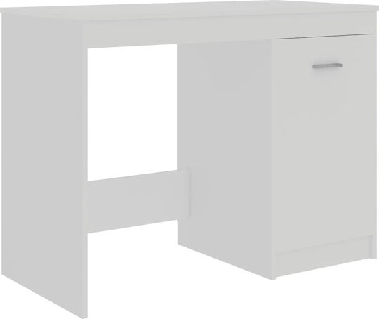 Birou din Lemn Alb 140x50x76cm