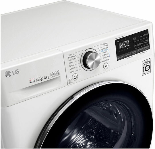LG RC80V9AV3W Στεγνωτήριο 8kg με Αντλία Θερμότητας