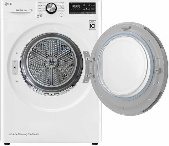 LG RC80V9AV3W Στεγνωτήριο 8kg με Αντλία Θερμότητας