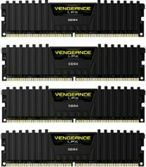 Corsair Vengeance LPX DDR4 32GB RAM με 4x8GB Modules και Ταχύτητα 3600 για Desktop