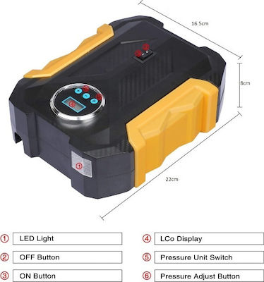 Car Tire Pump C1399 150PSI with Cable 12V