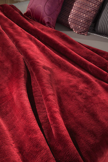Guy Laroche Glatte Super-Queen 240x260cm Burgundisch