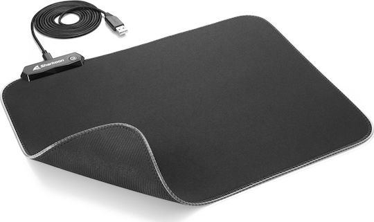 Sharkoon 1337 RGB V2 Gaming Mouse Pad Medium (360mm) With RGB Lighting Via USB Black