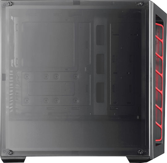 CoolerMaster MasterBox MB520 Midi Tower Κουτί Υπολογιστή με Πλαϊνό Παράθυρο Μαύρο