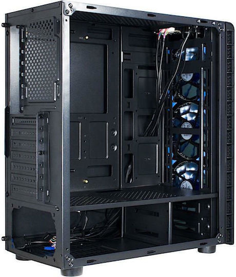 Inter-Tech CXC2 Gaming Midi Tower Κουτί Υπολογιστή με Πλαϊνό Παράθυρο Μαύρο