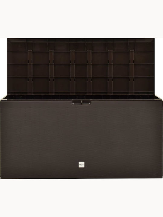 vidaXL Outdoor Storage Box 290lt Brown L114xW47xH60cm