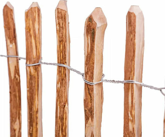 vidaXL Gard de Bambus Hazel cu Lemn Întreg 1.2x2.5m