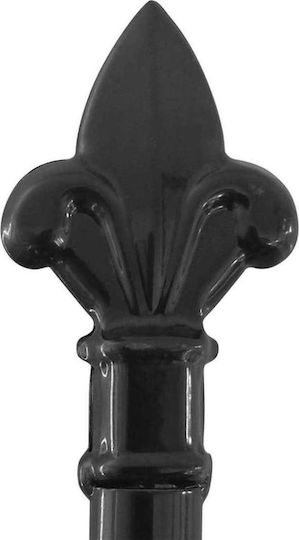 vidaXL Poartă de Gard din Metal cu Garduri în Culoarea Negru 2.25x4.0m