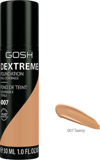 Gosh Dextreme Foundation Full Coverage 007 Tawny 30ml