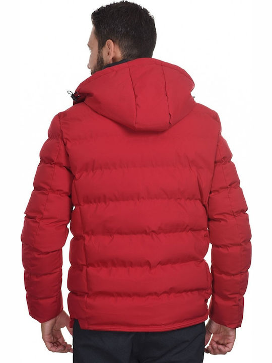 Splendid Men's Winter Puffer Jacket Red