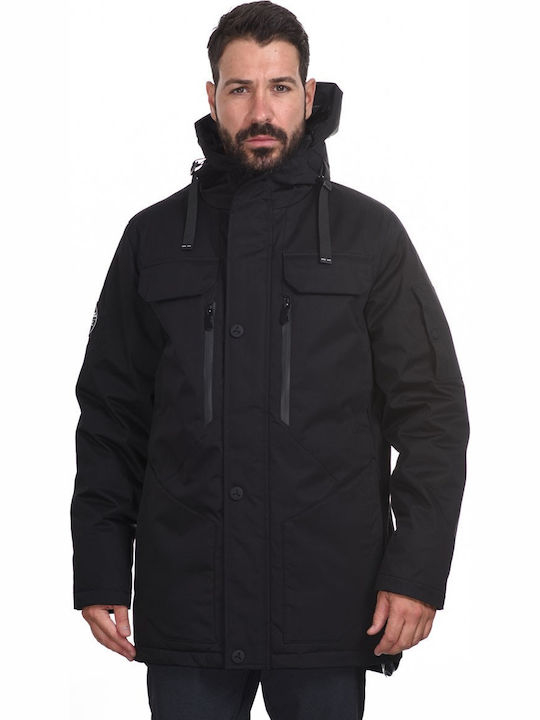 Splendid Herren Winter Jacke Lässig Schwarz