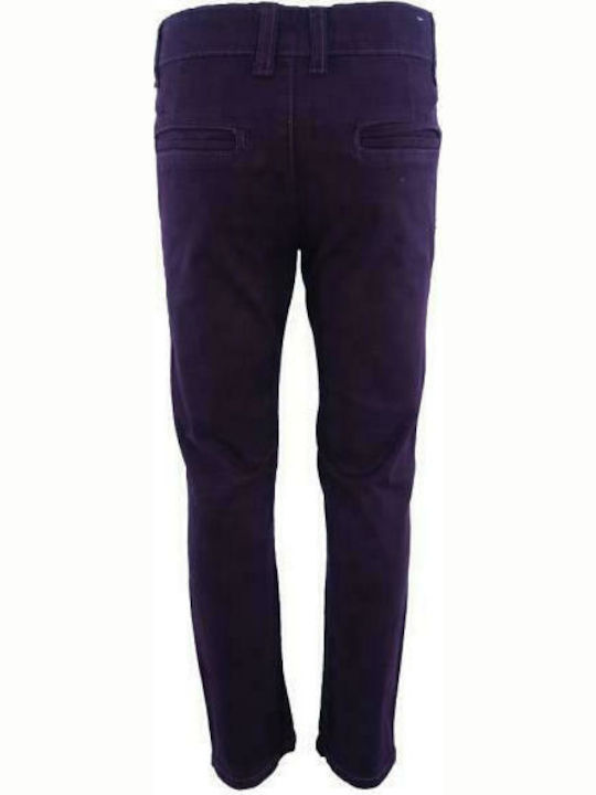 New College Kids Fabric Trousers Burgundy