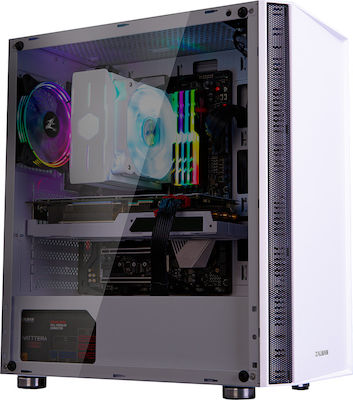 Zalman R2 Midi Tower Computer Case with Window Panel White